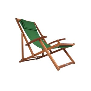 Casaria Deck Chair Green Acacia